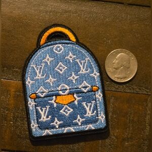 Fashion Blue Backpack Iron-on Patch
